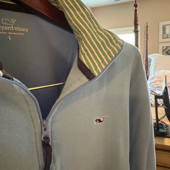 Vineyard Vines Quarter Zip - Light Blue - Picture 3 of 3